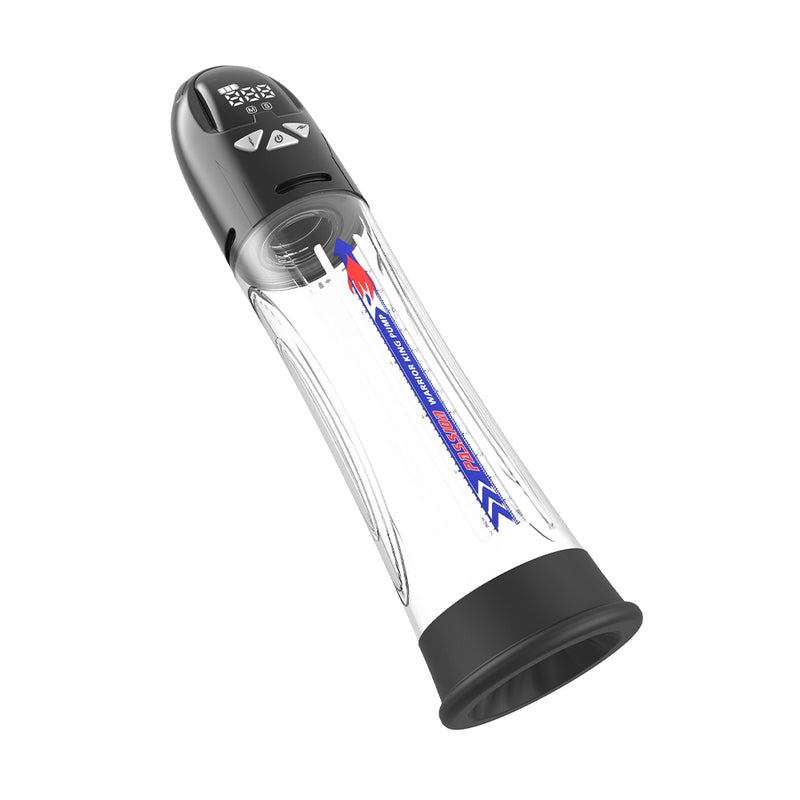 Passion Pump - Elektrische Penispumpe - Wasserdicht - 31 cm - Schwarz/Transparent - Erotiekvoordeel.nl