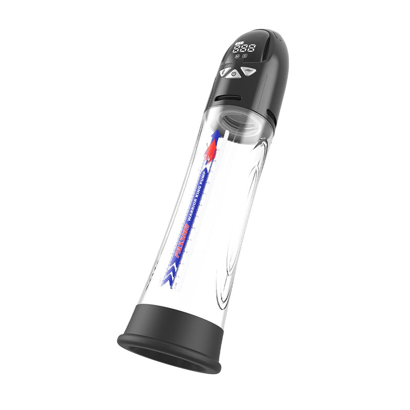 Passion Pump - Elektrische Penispumpe - Wasserdicht - 31 cm - Schwarz/Transparent - Erotiekvoordeel.nl