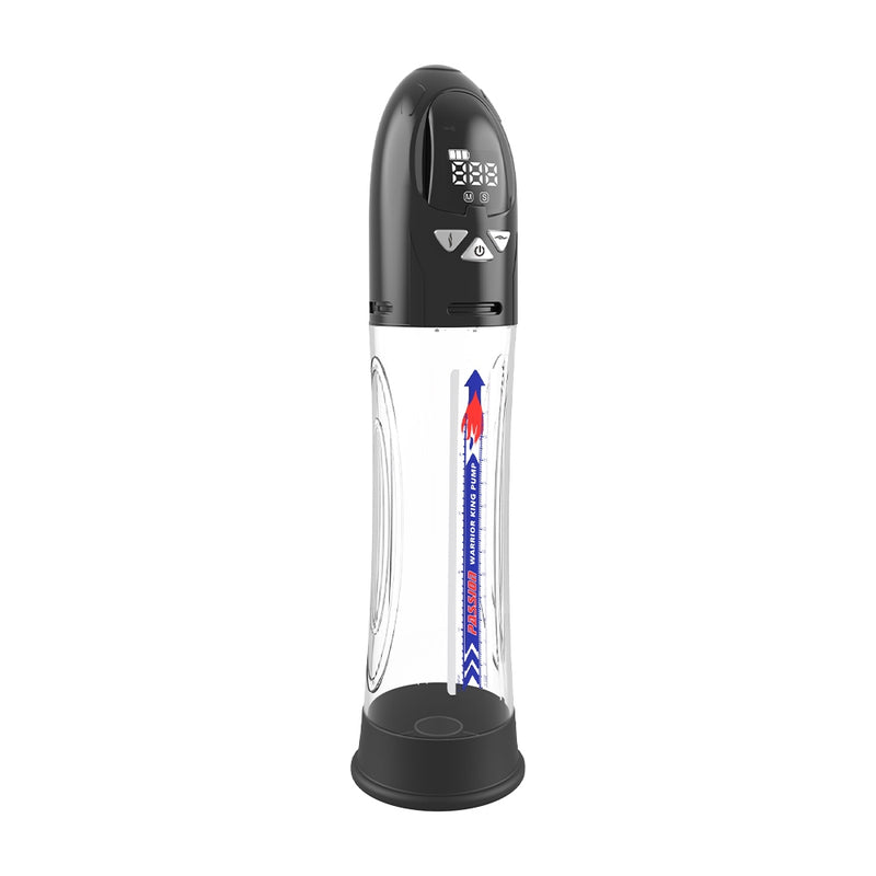 Passion Pump - Elektrische Penispumpe - Wasserdicht - 31 cm - Schwarz/Transparent - Erotiekvoordeel.nl
