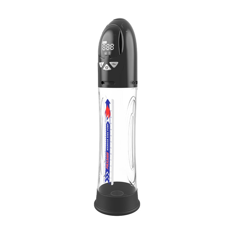 Passion Pump - Elektrische Penispumpe - Wasserdicht - 31 cm - Schwarz/Transparent - Erotiekvoordeel.nl