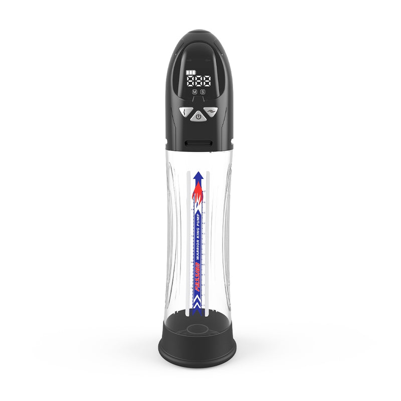 Passion Pump - Elektrische Penispumpe - Wasserdicht - 31 cm - Schwarz/Transparent - Erotiekvoordeel.nl