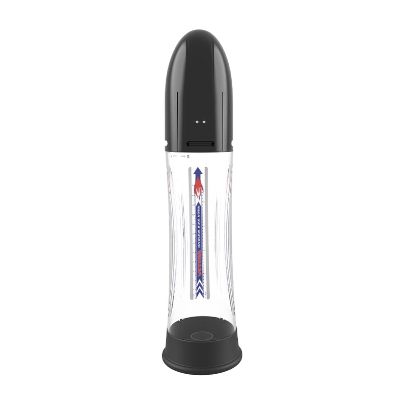 Passion Pump - Elektrische Penispumpe - Wasserdicht - 31 cm - Schwarz/Transparent - Erotiekvoordeel.nl