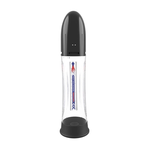 Passion Pump - Pompe à pénis électrique - Étanche - 31 cm - Noir/Transparent-Erotiekvoordeel.nl