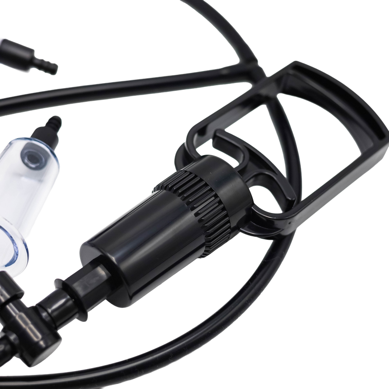 Passion Pump - Set de succionador de pezones y bomba para pechos - Transparente/Negro - Erotiekvoordeel.nl