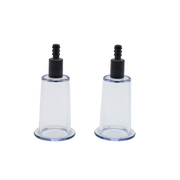 Passion Pump - Set de succionador de pezones y bomba para pechos - Transparente/Negro-Erotiekvoordeel.nl