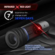 Peak Performa - ISP 90 - Pompa per il pene con luce a infrarossi - Favorisce la crescita - Nero/Blu - Erotiekvoordeel.nl