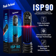 Peak Performa - ISP 90 - Pompa per il pene con luce a infrarossi - Favorisce la crescita - Nero/Blu - Erotiekvoordeel.nl