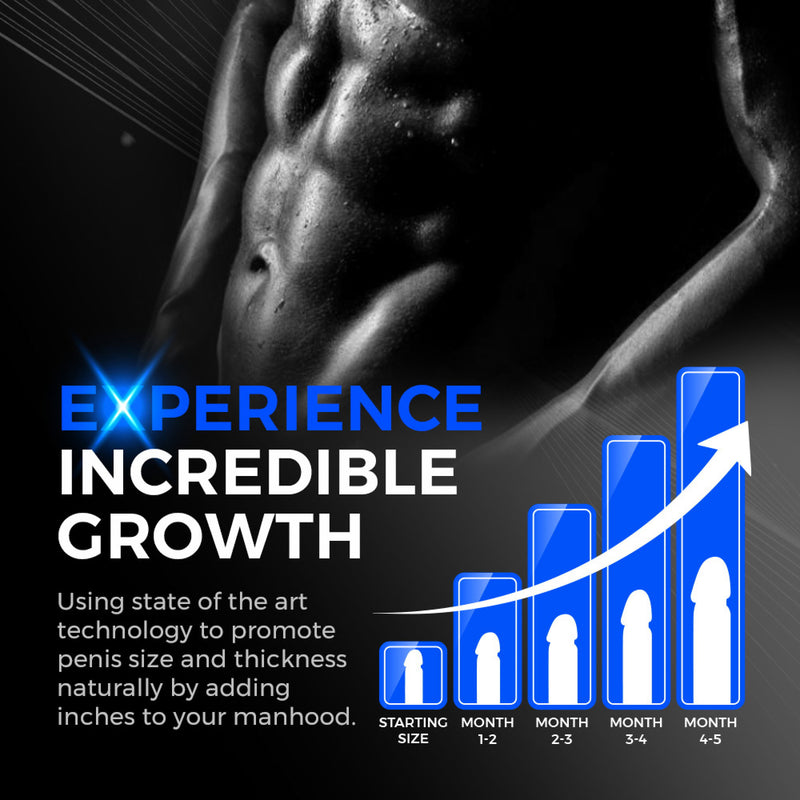 Peak Performa - ISP 90 - Pompa per il pene con luce a infrarossi - Favorisce la crescita - Nero/Blu - Erotiekvoordeel.nl
