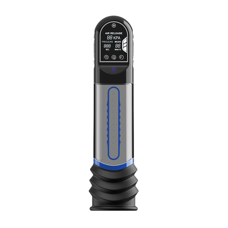 Peak Performa - ISP 90 - Pompa per il pene con luce a infrarossi - Favorisce la crescita - Nero/Blu - Erotiekvoordeel.nl