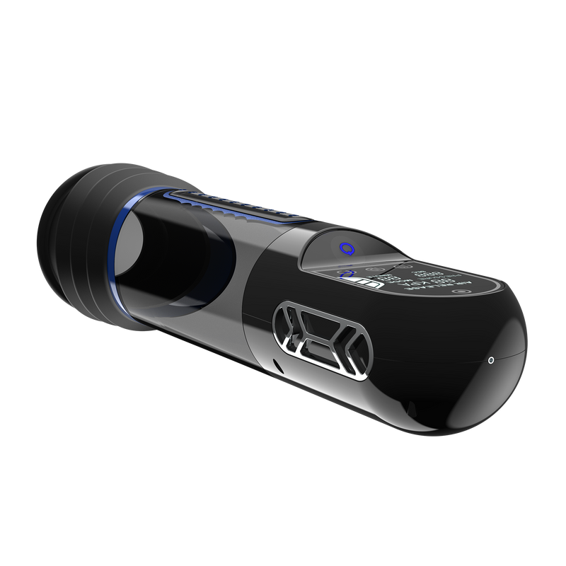 Peak Performa - ISP 90 - Pompa per il pene con luce a infrarossi - Favorisce la crescita - Nero/Blu - Erotiekvoordeel.nl