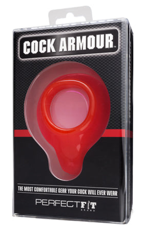 Perfect Fit - Cock Armour - Cockring - 43 mm - Rood-Erotiekvoordeel.nl