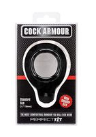 Perfect Fit - Cock Armour Regular Negro - Anillo para el pene - Cocking - Ø 38 mm - PFBlend-Erotiekvoordeel.nl