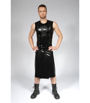 Peter Domenie - Men's Latex Skirt - Black - Size L-Erotiekvoordeel.nl