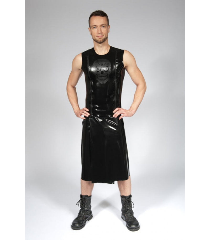 Peter Domenie - Men's Latex Skirt - Black - Size L-Erotiekvoordeel.nl