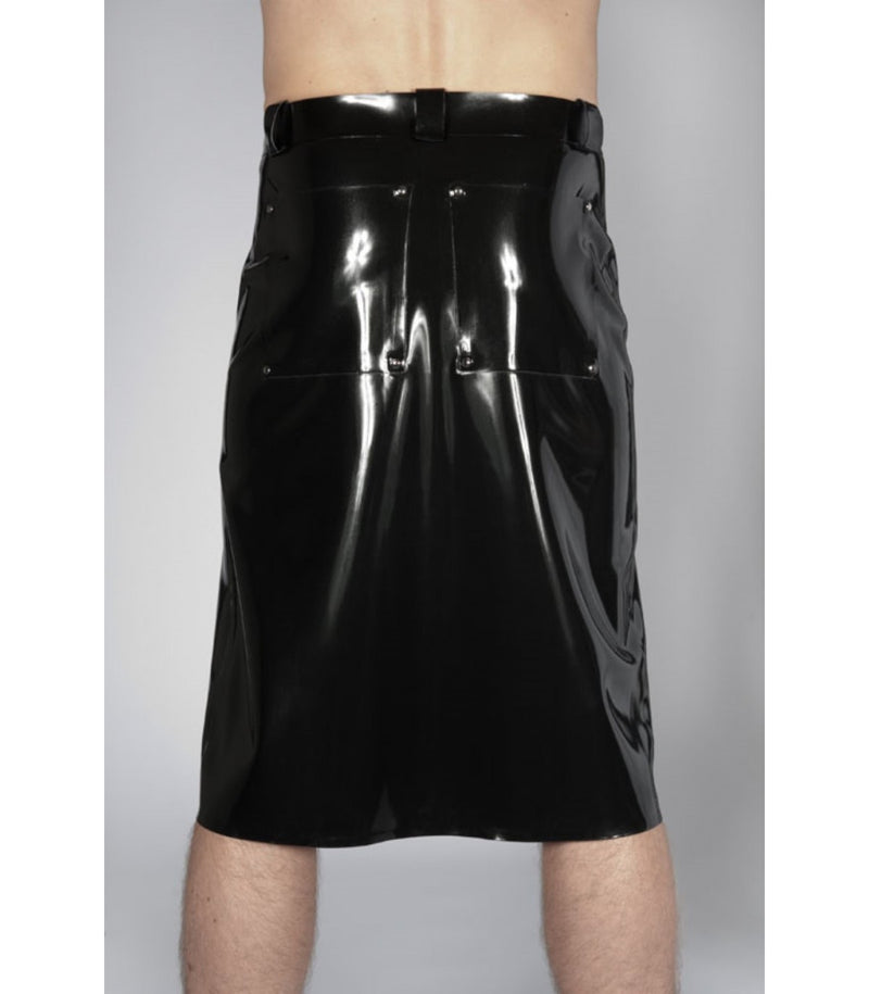 Peter Domenie - Men's Latex Skirt - Black - Size L - Erotiekvoordeel.nl