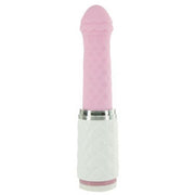 Pillow Talk - Feisty - Thrusting Vibrator with Hands-Free Holder - Light Pink - Erotiekvoordeel.nl