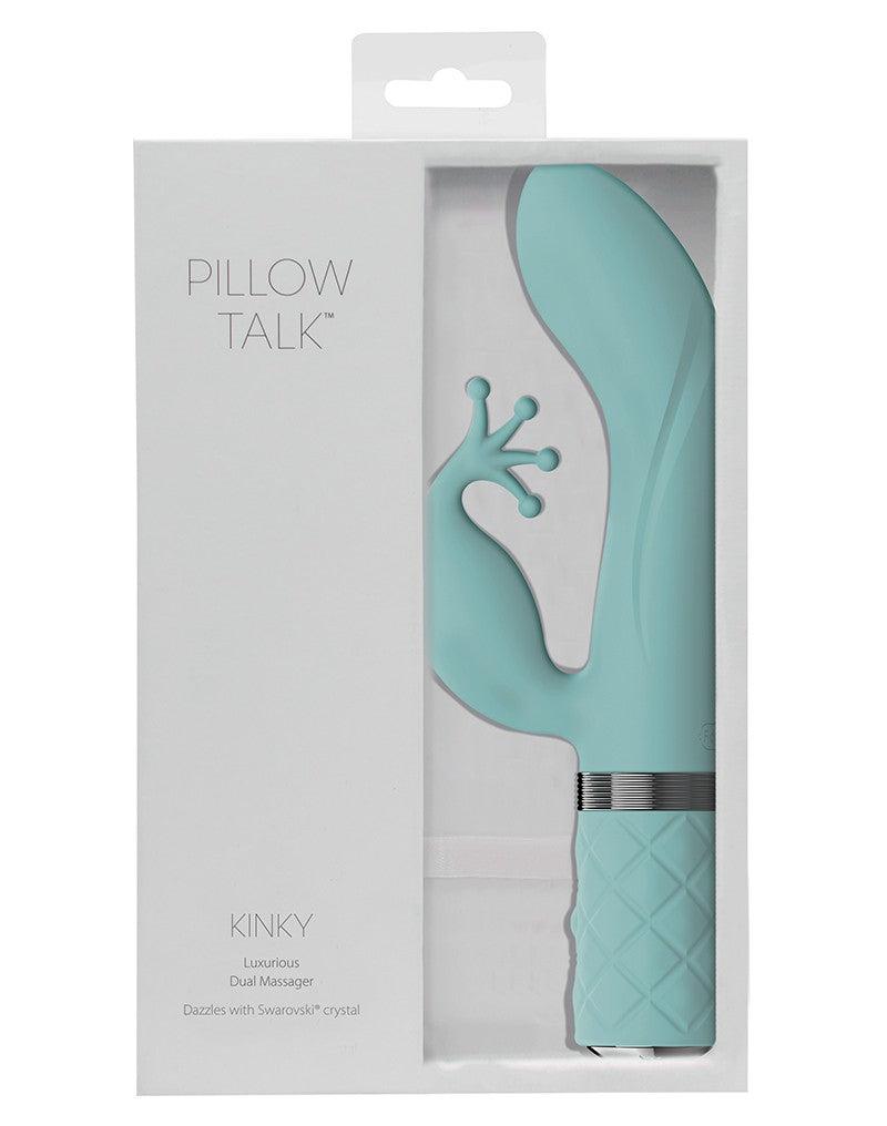 Pillow Talk - Kinky - Rabbit Vibrator - Lichtblauw-Erotiekvoordeel.nl