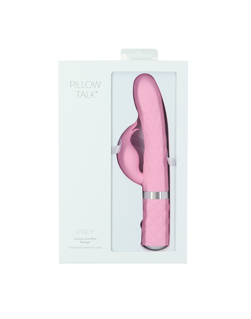 Pillow Talk - Lively - Vibratore Rabbit - Rosa chiaro-Erotiekvoordeel.nl