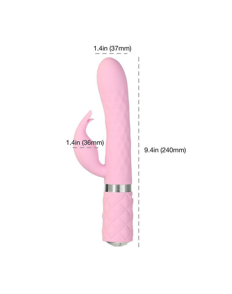 Pillow Talk - Lively - Rabbit Vibrator - Lichtroze-Erotiekvoordeel.nl