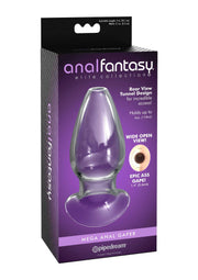 Pipedream - Anal Fantasy Elite Mega Anal Glass Gaper - Hollow Glass Butt Plug - Clear-Erotiekvoordeel.nl