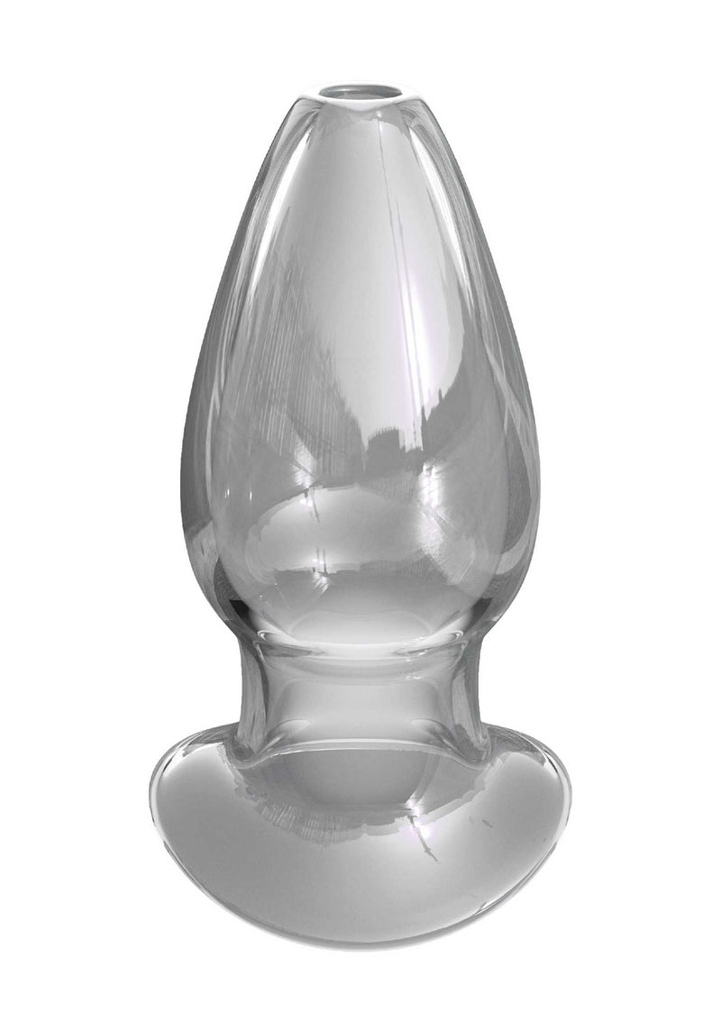 Pipedream - Anal Fantasy Elite Mega Anal Glass Gaper - Hollow Glass Butt Plug - Clear-Erotiekvoordeel.nl