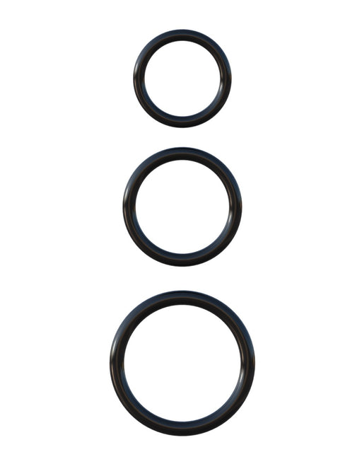 Pipedream - Fantasy C-Ringz - Kit de 3 anneaux en silicone pour endurance - Noir - Erotiekvoordeel.nl