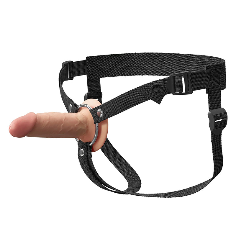 Pipedream - Fantasy X-Tensions - Strap-on Z Wydrążonym Dildem - 14 Cm - Jasny Odcień Skóry - Erotiekvoordeel.nl
