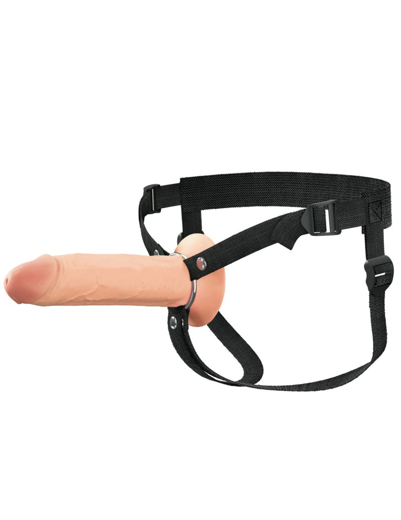 Pipedream - Fantasy X-Tensions - Strap-on Z Wydrążonym Dildem - 20 Cm - Jasny Kolor Skóry - Erotiekvoordeel.nl