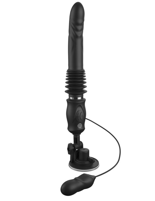 Pipedream - Fetish Fantasy - Ultimate Silicone Thruster - Vibromasseur à poussée avec poignée - Noir-Erotiekvoordeel.nl