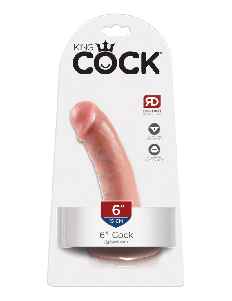 Pipedream - King Cock - Dildo - 15 Cm - Jasny Odcień Skóry - Erotiekvoordeel.nl