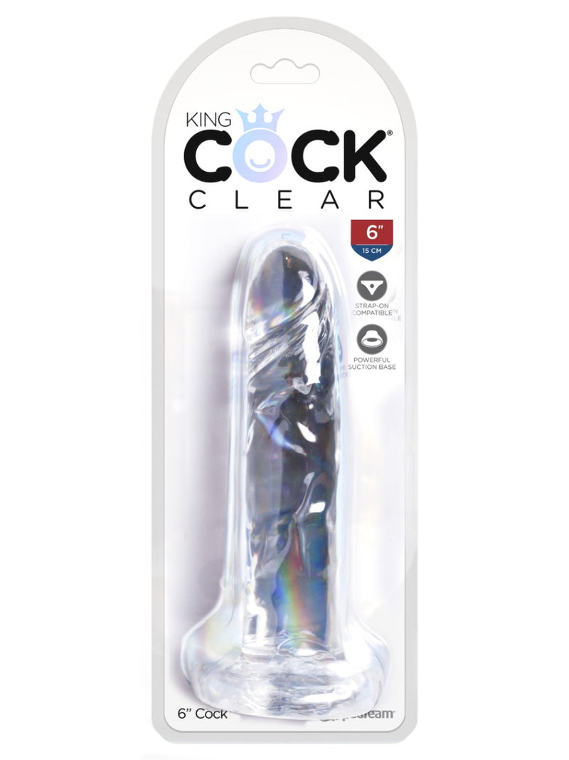 Pipedream - King Cock - Dildo - 15 Cm - Przezroczyste-Erotiekvoordeel.nl