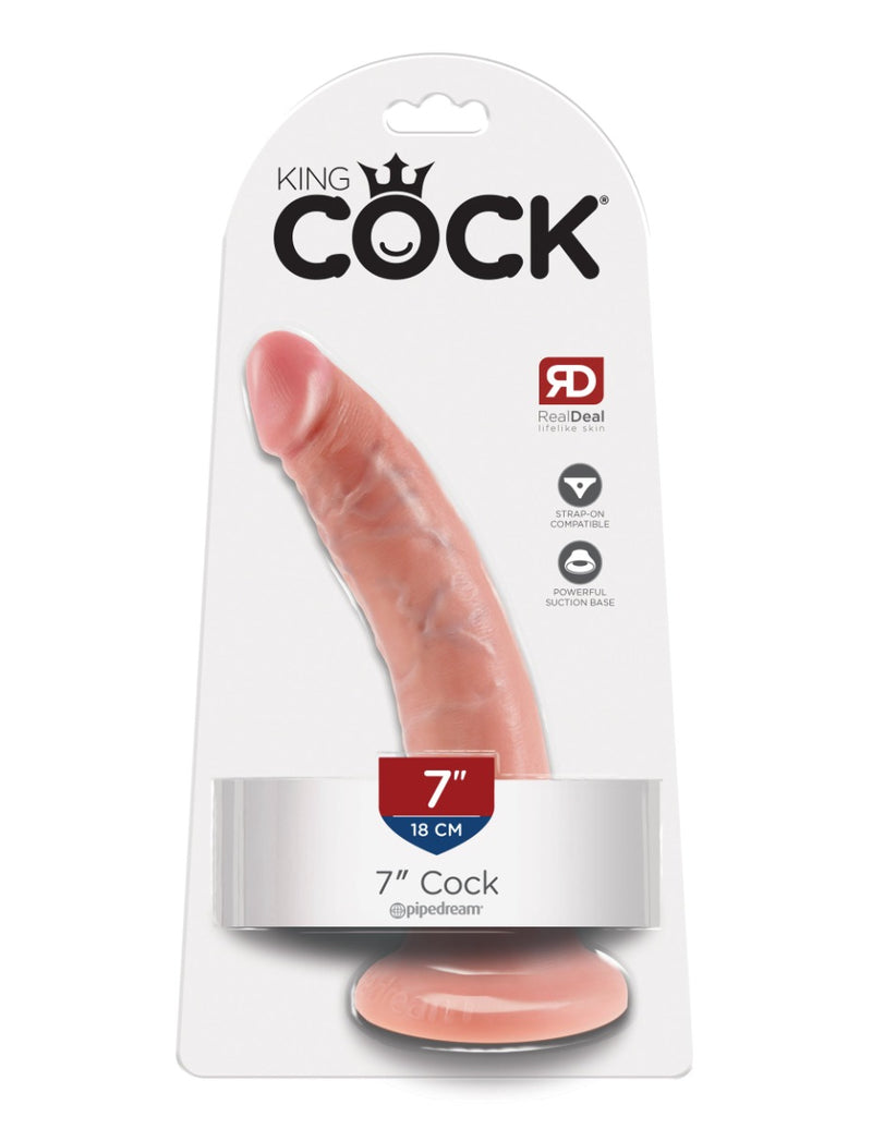 Pipedream - King Cock - Dildo - 18 Cm - Jasny Odcień Skóry - Erotiekvoordeel.nl