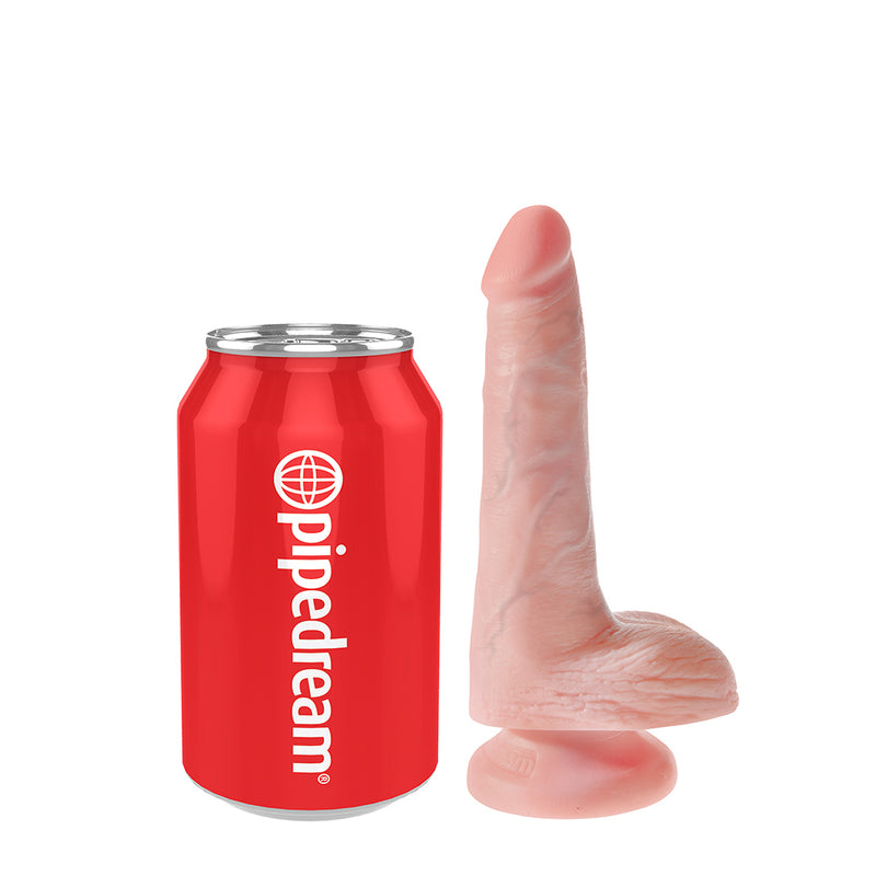 Pipedream - King Cock - Dildo Z Moszną - 15 Cm - Jasny Kolor Skóry-Erotiekvoordeel.nl