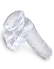 P Ipedream - King Cock - Dildo Z Moszną - 15 Cm - Przezroczyste-Erotiekvoordeel.nl