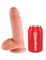 Pipedream - King Cock - Dildo Z Moszną - 18 Cm - Jasny Kolor Skóry - Erotiekvoordeel.nl