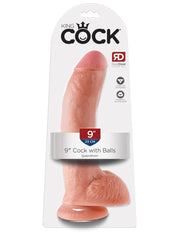 Pipedream - King Cock - Dildo Z Moszną - 23 Cm - Jasny Kolor Skóry - Erotiekvoordeel.nl
