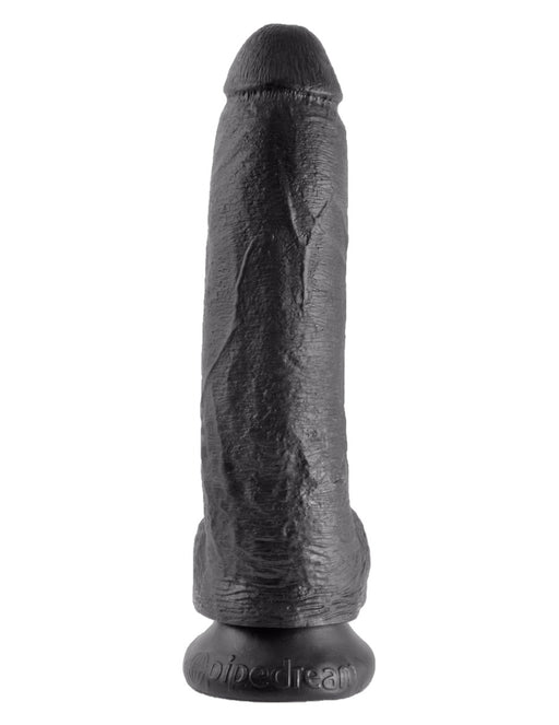 Pipedream - King Cock - Gode avec scrotum - 23 cm - Noir-Erotiekvoordeel.nl