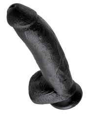 Pipedream - King Cock - Dildo Z Moszną - 23 Cm - Czarny-Erotiekvoordeel.nl