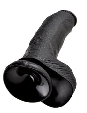 Pipedream - King Cock - Dildo Z Moszną - 23 Cm - Czarny-Erotiekvoordeel.nl