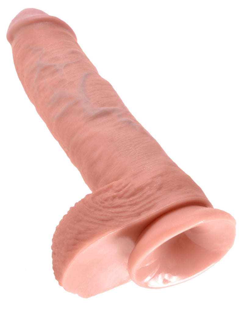 Pipedream - King Cock - Dildo Z Moszną - 25,5 Cm - Jasny Kolor Skóry - Erotiekvoordeel.nl