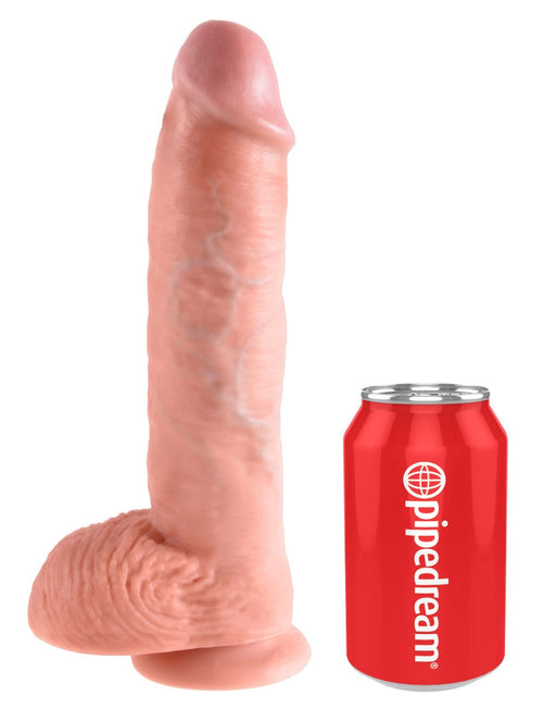 Pipedream - King Cock - Gode avec scrotum - 25,5 cm - Teint clair - Erotiekvoordeel.nl