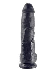 Pipedream - King Cock - Dildo Z Moszną - 25,5 Cm - Czarny-Erotiekvoordeel.nl