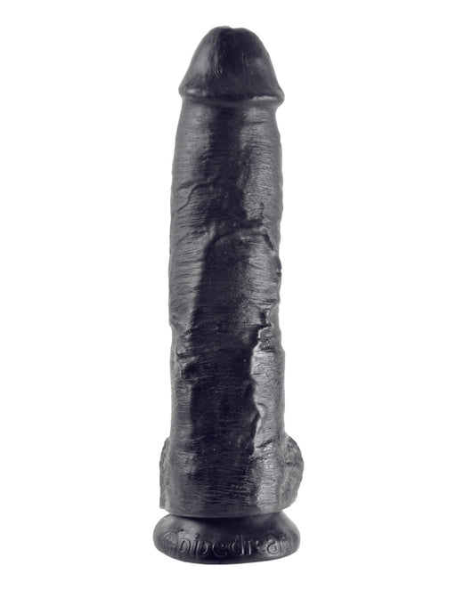 Pipedream - King Cock - Gode avec scrotum - 25,5 cm - Noir - Erotiekvoordeel.nl