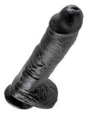 Pipedream - King Cock - Dildo Z Moszną - 25,5 Cm - Czarny-Erotiekvoordeel. Nl