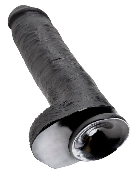 Pipedream - King Cock - Gode avec scrotum - 28 cm - Noir-Erotiekvoordeel.nl