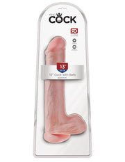 Pipedream - King Cock - Dildo Z Moszną - 33 Cm - Jasny Kolor Skóry-Erotiekvoordeel.nl