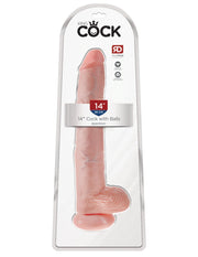 Pipedream - King Cock - Dildo Z Moszną - 35,5 Cm - Jasny Odcień Skóry - Erotiekvoordeel.nl