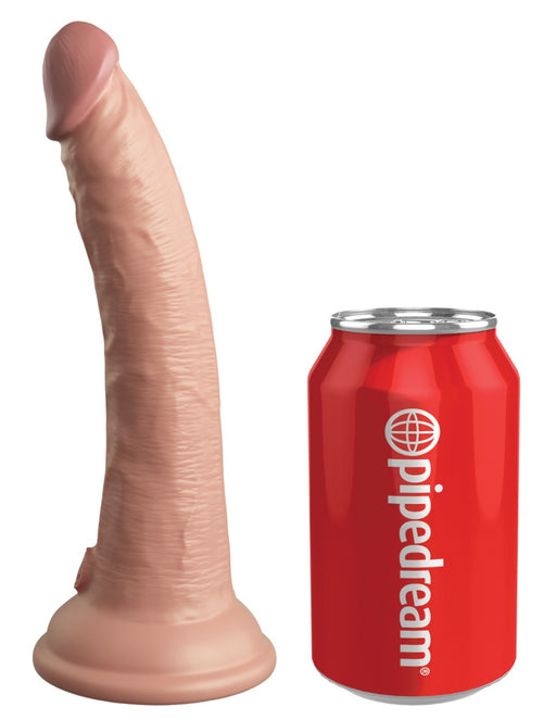 Pipedream - King Cock - Dildo O Podwójnej Gęstości - 18 Cm - Jasny Odcień Skóry - Erotiekvoordeel.nl