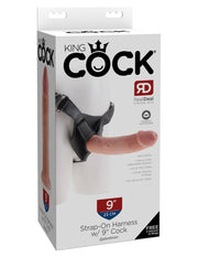 Pipedream - King Cock - Harnais avec gode - 23 cm - Teinte chair claire - Erotiekvoordeel.nl