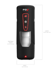 Pipedream - PDX Elite Milk Me Hotter - Masturbatore riscaldante - Nero-Erotiekvoordeel.nl